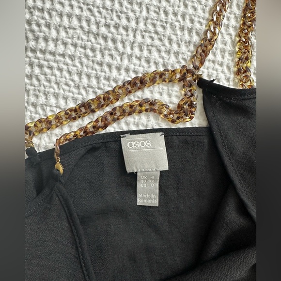 ASOS tortoiseshell straps wrap top - Picture 2 of 3